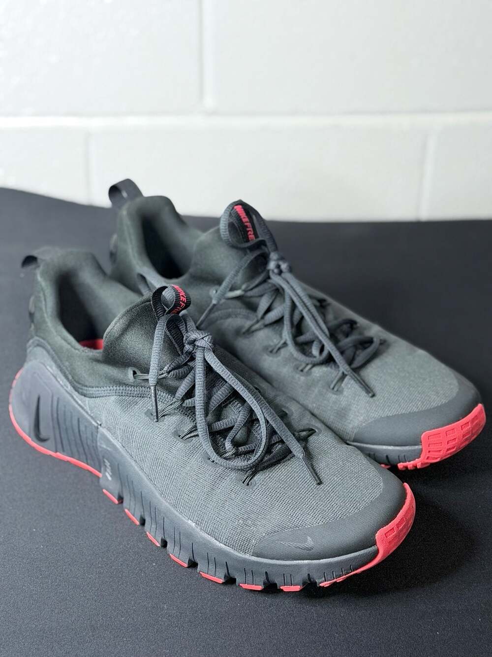 Nike Free Metcon 6 Training Shoes Dark Smoke Grey/Bright Crimson FJ7127-008